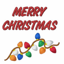 Embroidered MERRY CHRISTMAS Ladies Shirt