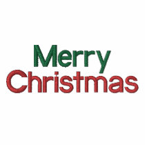 Embroidered Merry Christmas Polo