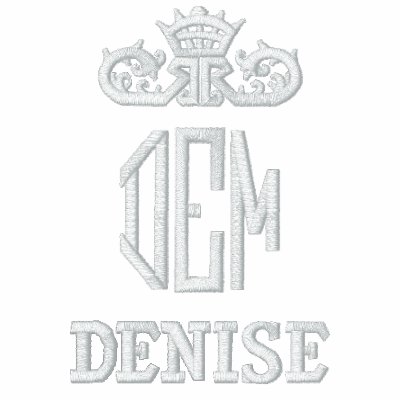 Embroidered Monogram Initials And Name by malibuitalian