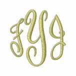 Embroidered Monogram Initials  Long Sleeve Tees