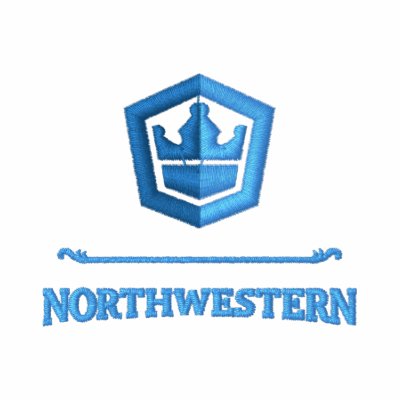 Embroidered Northwestern Crew Shirt by fvnorthwestern