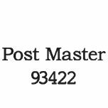 EMBROIDERED POST MASTER SHIRT embroidered shirts