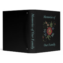 Embroidered/Vintage-Look Memories Binder Scrapbook