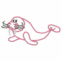 Embroidered Walrus Women T-Shirt