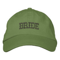 Embroidery Cowgirl Bride Baseball Cap