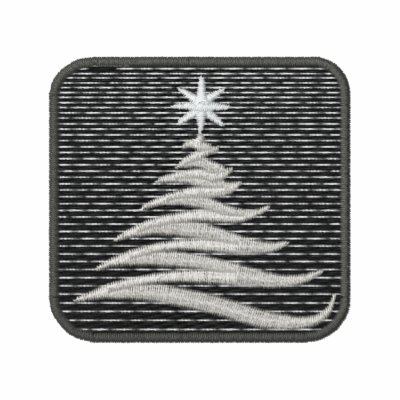 EMBROIDERY- Modern Zig Zag Christmas Tree & Star by VoXeeD