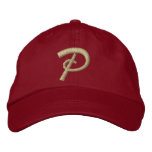 Embroidery Monogram Letter P Initial