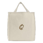 Embroidery Monogram Letter Q Initial embroidered bags