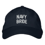 Embroidery Navy Bride Baseball Cap