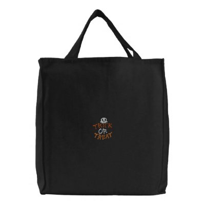 Embroidery - Trick Or Treat Bones & Skull Bag by VoXeeD