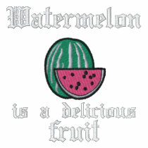 EMBROIDERY- WATERMELON IS A DELICIOUS FRUIT EMBROIDERED POLO SHIRT