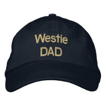 Embroidery Westie DAD Embroidered Baseball Cap