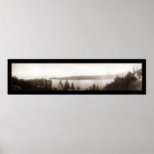 Emerald Bay Lake Tahoe Photo 1906 Print
