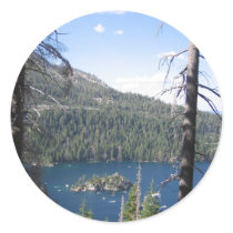 Emerald Bay Round Stickers