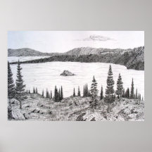 Emerald Bay with Fannette Island, Lake Tahoe, CA Print