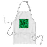 Emerald Color Leopard Print Pattern. Aprons