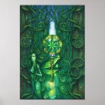 Emerald Fairy Forest Poster