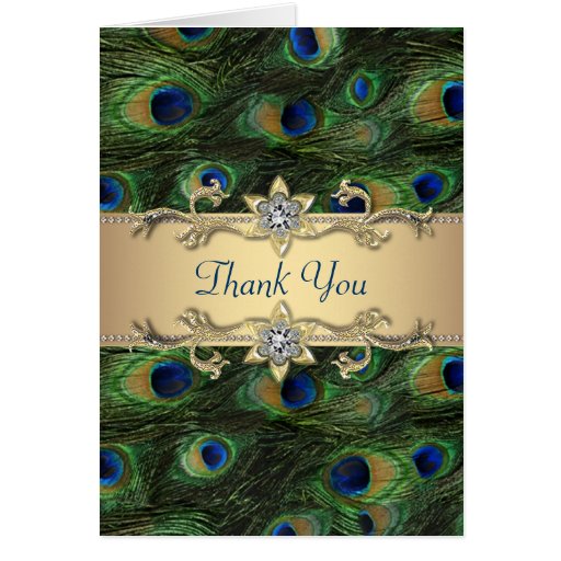 Emerald Green Gold Royal Indian Peacock Wedding Card