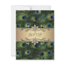 Emerald Green Gold Royal Indian Peacock Wedding