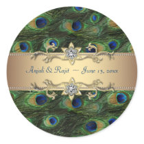 Emerald Green Gold Royal Indian Peacock Wedding