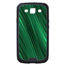 Emerald green shaded stripes galaxy s3 case