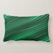 Emerald green shaded stripes pillows