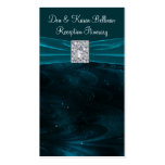 Emerald Green Swirls Wedding Business Card