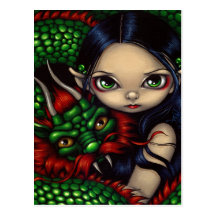 "Emerald Guardian" Postcard