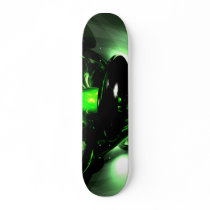Emerald Nigthmares Abstract Skateboard V1