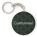 Emerald Peacock Drops Key Chains