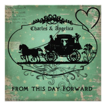 Emerald Stars This Day Forward Wedding Invitet