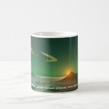 Emerald Sunset, Emerald Sun Set, Steven Vincent... Mug