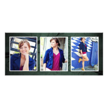 Emeraldtone Frame Photo Event Marketing Cards Custom Invitation