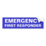 EMERGENCY BUMPER STICKERS