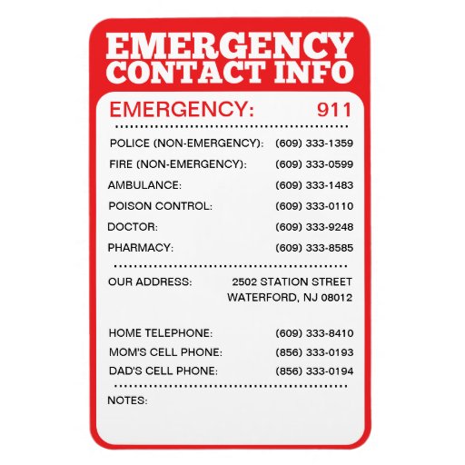 emergency-contact-information-list-rectangular-magnets-zazzle