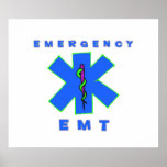 Emergency EMT poster posters
