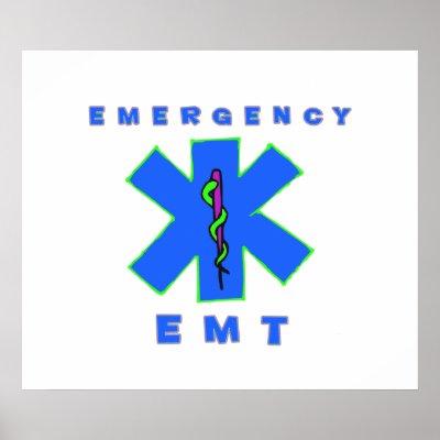 Emergency EMT poster by RealSlogans