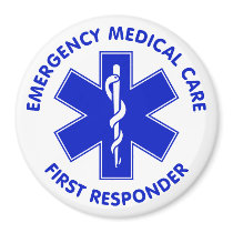 Emergency Medical Care First Responder Fridge Magnet