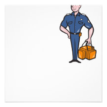 Emergency Medical Technician Paramedic EMT Cartoon Custom Invitation