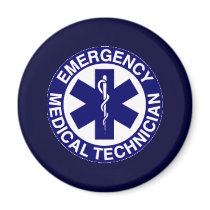 EMERGENCY MEDICAL TECHNICIANS EMT REFRIGERATOR MAGNET