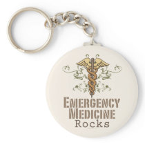 Emergency Medicine Rocks Key Chain
