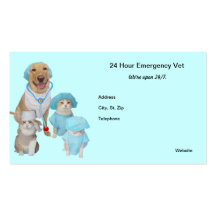 Emergency Veterinarian/Specialist Business Card