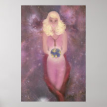 Emerging Goddess Poster