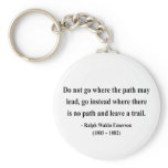 Emerson Quote 3a Keychain