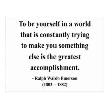 Emerson Quote 4a Post Card