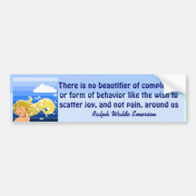 Emerson quote bumper sticker