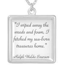 Emerson Quote Personalized Necklace