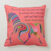 Emerson quote pillow