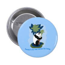 Emerson Quote with Endangered Panda Button