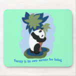 Emerson Quote with Endangered Panda Mouse Pad